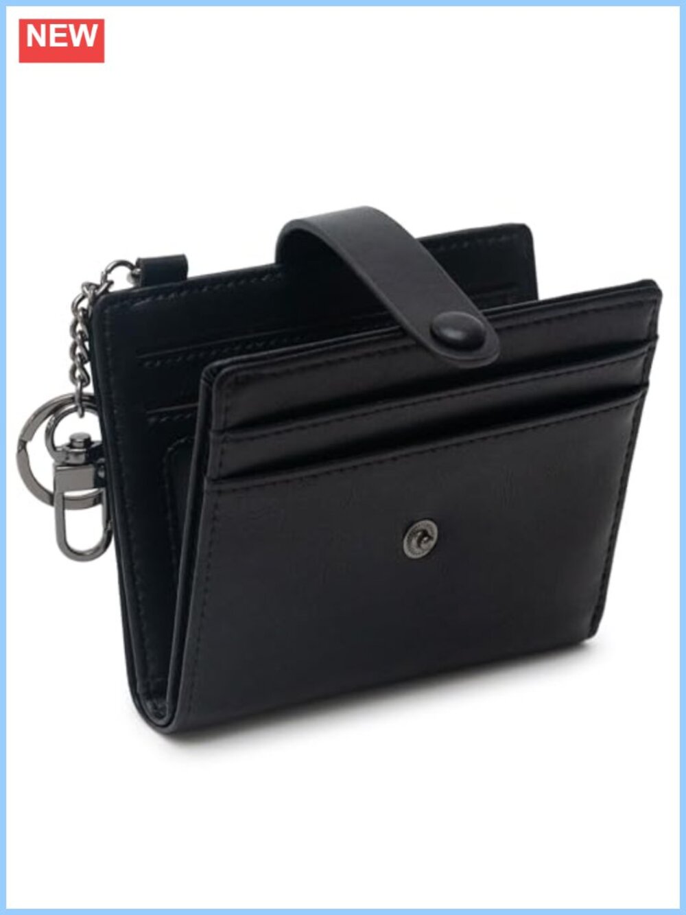 Slim Keychain Wallet for Women RFID Blocking Small Bifold Travel Credit Card